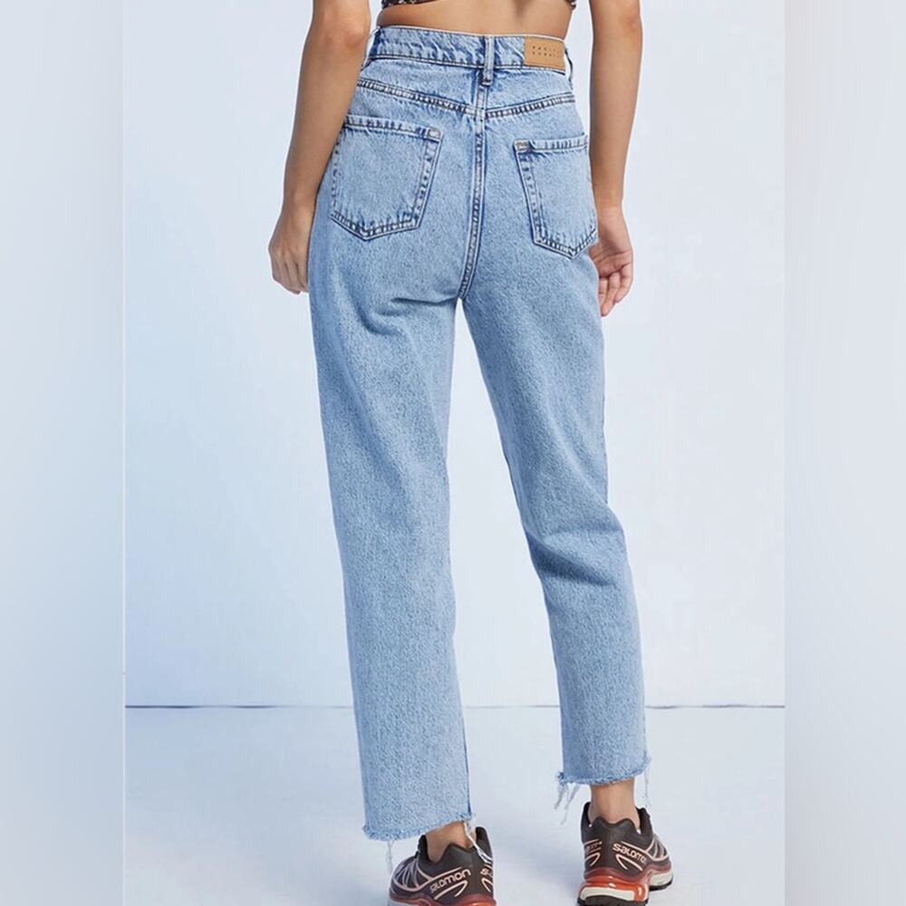PacSun | Brenda Blue Acid Wash High-Rise Straight Jeans Size 27 - Picture 8 of 8
